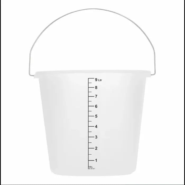 9L plastic bucket with scale