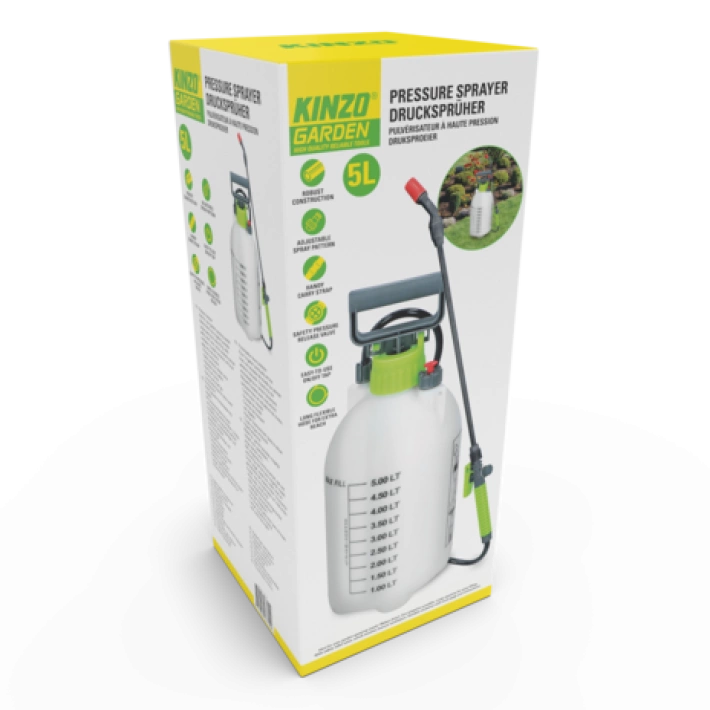 Kinzo pressure garden sprayer for plants 5L